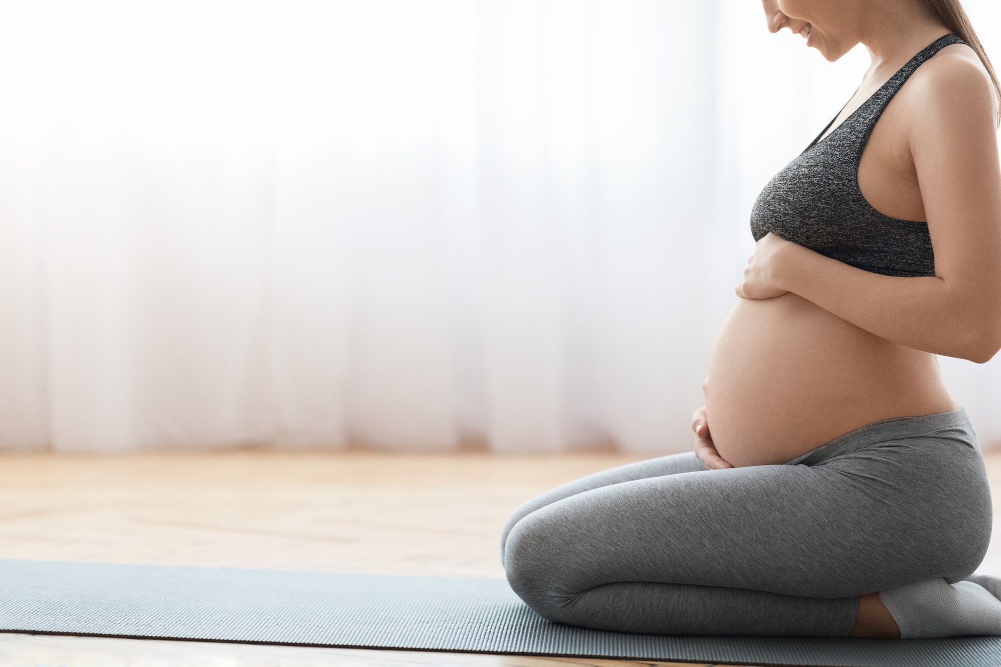 Pregnant Woman Doing Yoga